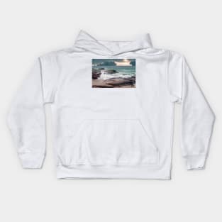 Cloudy Day At Aliso Beach Kids Hoodie